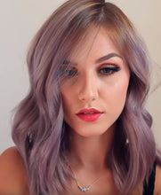 Load image into Gallery viewer, Women Wig Mid-Length Split Long Curly Hair Micro-Curly Headgear W27