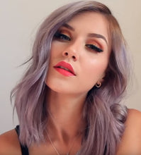 Load image into Gallery viewer, Women Wig Mid-Length Split Long Curly Hair Micro-Curly Headgear W27