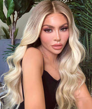 Lade das Bild in den Galerie-Viewer, Women Wig Long Curly Hair Big Wave Golden Synthetic Wigs W385