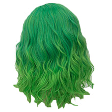 Load image into Gallery viewer, Women Wig Green High-Temperature Fiber Head Cover Short Curly W510