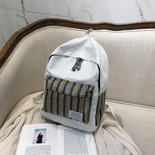 Lade das Bild in den Galerie-Viewer, Canvas Backpack High School and College Student Korean Style Mori Style Japanese Version Campus Minimalist