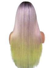 Lade das Bild in den Galerie-Viewer, Women Wig Three-Color Gradient Mid-Length Straight Hair W319