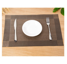 Lade das Bild in den Galerie-Viewer, 2PCs European Style PVC Placemat Square Teslin Non-Slip Insulation Mat