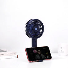 Lade das Bild in den Galerie-Viewer, 2021 New Lucky Star Aromatherapy USB Small Handheld Fan Mobile Phone Holder Desktop Charging