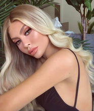 Lade das Bild in den Galerie-Viewer, Women Wig Long Curly Hair Big Wave Golden Synthetic Wigs W385