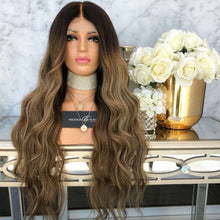 Load image into Gallery viewer, Women Wig Dyed Medium and Long Curly Hair Synthetic Wigs W269
