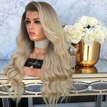 Load image into Gallery viewer, Women Wig Fashion Gradient Long Curly Hair Big Wave T Dyeing W26