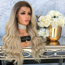 Load image into Gallery viewer, Women Wig Fashion Gradient Long Curly Hair Big Wave T Dyeing W26