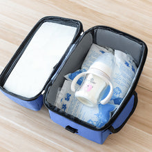 Lade das Bild in den Galerie-Viewer, Practical Portable Lunch Bag Double-Layer Insulated Breast Milk Preservation Bag Food Lunch Box