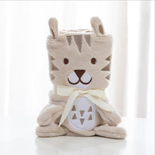 Lade das Bild in den Galerie-Viewer, Baby Embroidered Flannel Small Blanket Cartoon Children's Blanket Flannel Blanket