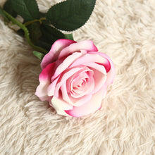 Load image into Gallery viewer, 3PCs Flannel Lovesickness Rose Artificial Fake Flower Plants Home Decoration Wedding Bouquet