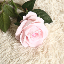 Load image into Gallery viewer, 3PCs Flannel Lovesickness Rose Artificial Fake Flower Plants Home Decoration Wedding Bouquet