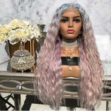 Lade das Bild in den Galerie-Viewer, Women Wig Mid-Length Long Fashion Small Roll Wave Corn Curler Front Lace W393