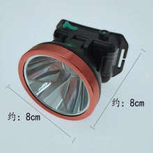 Lade das Bild in den Galerie-Viewer, Head Light Lithium Led Strong Light Cave Exploration Night Fishing Charging Yellow Light