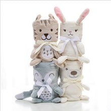 Lade das Bild in den Galerie-Viewer, Baby Embroidered Flannel Small Blanket Cartoon Children's Blanket Flannel Blanket