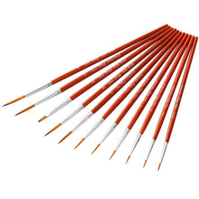 Load image into Gallery viewer, 11 PCs Long Brush Holder Hook Line Brush Pen Transparent Wooden Poles