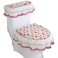 Load image into Gallery viewer, 3pcs Toilet Seat Cover Pads Korean Style Fabric Brushed Three-Piece Set U-Shaped Fabric