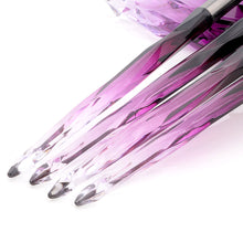 Load image into Gallery viewer, 10 PCs Diamond Makeup Brushes Crystal Diamond Handle Glass Stem