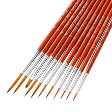 Load image into Gallery viewer, 11 PCs Long Brush Holder Hook Line Brush Pen Transparent Wooden Poles