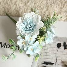 Lade das Bild in den Galerie-Viewer, 2PCs Rose Flower Artificial Fake Flower Plants Home Decoration Wedding Bouquet