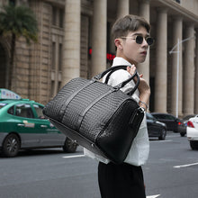 Load image into Gallery viewer, Backpack Travel Bag Business Handheld Big Bag Solid Color Shoulder Hand-Woven Bag