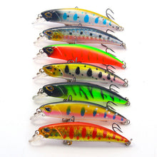 Lade das Bild in den Galerie-Viewer, 2PCs Lure 7cm/4.1G Slow Sinking Mino Bait Fresh Water Sea Fishing Weever Fishing Gear