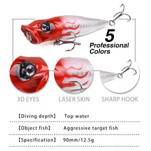 Lade das Bild in den Galerie-Viewer, 2PCs Lure Wave Climbing 9cm/12.5G Simulation Fresh Water Sea Fishing Topmouth Culter