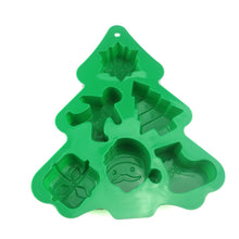 Load image into Gallery viewer, 10pcs Silicone Cake Mold Christmas Tree 6 Hole Mold DIY Baking Handmade Soap