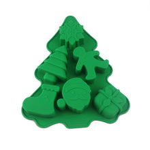 Load image into Gallery viewer, 10pcs Silicone Cake Mold Christmas Tree 6 Hole Mold DIY Baking Handmade Soap
