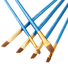 Load image into Gallery viewer, 12 PCs Blue Rod Brush Nylon Wool Gouache Brush