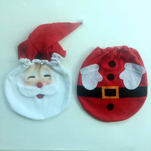 Load image into Gallery viewer, 3pcs Toilet Seat Cover Pads Santa Claus Three-Piece Snowman Elf Christmas Deer