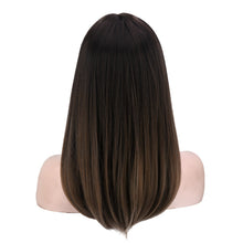 Lade das Bild in den Galerie-Viewer, Women Wig Fashion Gradient Rinka Haircut Straight Bangs Mid-Length Hair W386