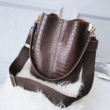 Lade das Bild in den Galerie-Viewer, Alligator Print Handbag Women's Ins Shoulder Bag Double-Shoulder Strap Women's Bag Crossbody Bag Bag