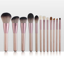 Load image into Gallery viewer, 12 Small Grape Makeup Brushes Set Cosmetic Bag Beauty Tools