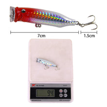 Load image into Gallery viewer, 2PCs Water Impact Horn Wave Climbing Lure Fishing Bait 7cm10g with Blood Trough Hook Floating Climbing Lure