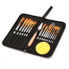 Lade das Bild in den Galerie-Viewer, 15 pcs Blue Rod Nylon Hair Paint Brushes Pen