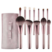 Load image into Gallery viewer, 12 Small Grape Makeup Brushes Set Cosmetic Bag Beauty Tools