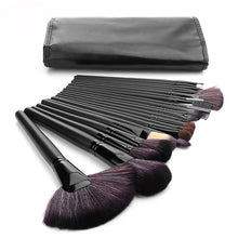 Lade das Bild in den Galerie-Viewer, 24 Pink Black Log Makeup Brush Set Makeup Tools Combination