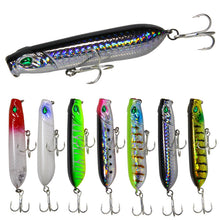 Lade das Bild in den Galerie-Viewer, 2pcs Lure Blood Slot Hook Floating Pencil Wave Climbing Far Throwing Simulation Bait