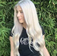 Load image into Gallery viewer, Women Wig Long Curly Hair Medium Silver Synthetic Wigs W252