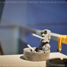 Load image into Gallery viewer, Ashtray Stone Statue Resurrection Island Stone Man Modeling Series Muscle Puffed Cigarette
