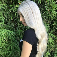 Load image into Gallery viewer, Women Wig Long Curly Hair Medium Silver Synthetic Wigs W252