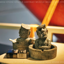 Load image into Gallery viewer, Ashtray Stone Statue Resurrection Island Stone Man Modeling Series Muscle Puffed Cigarette