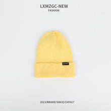 Load image into Gallery viewer, Warm Winter Knit Beanie Hats Trendy Korean Style Macaron Color Solid Color Windproof Wool Unisex