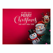 Load image into Gallery viewer, 2PCs Christmas Tablecloths Waterproof Polyester Linen Cartoon Printing Series Dining Table Cushion