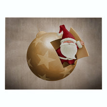 Load image into Gallery viewer, 2PCs Christmas Tablecloths Waterproof Polyester Linen Cartoon Printing Series Dining Table Cushion