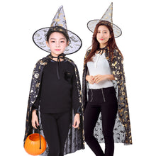 Lade das Bild in den Galerie-Viewer, 2x Halloween Xmas Christmas Gifts Decoration Children's Cloak Bronzing Pumpkin Cloak Witch Suit Parent-Child Dress up