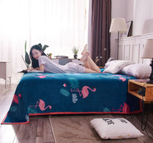 Load image into Gallery viewer, Thickened Autumn and Winter Blanket Flannel Blanket Flannel Air Conditioning Blanket Coral Fleece