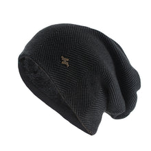 Lade das Bild in den Galerie-Viewer, Warm Winter Knit Beanie Hats Men's Fleece-Lined Thickened Pullover Mixed Color All-Matching Woolen Ear Protection Unisex