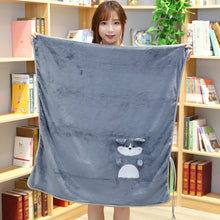 Lade das Bild in den Galerie-Viewer, Cartoon Roll Carpet Coral Fleece Blanket Pet Blanket Flannel Air Conditioning Blanket Nap Blanket Cover Blanket